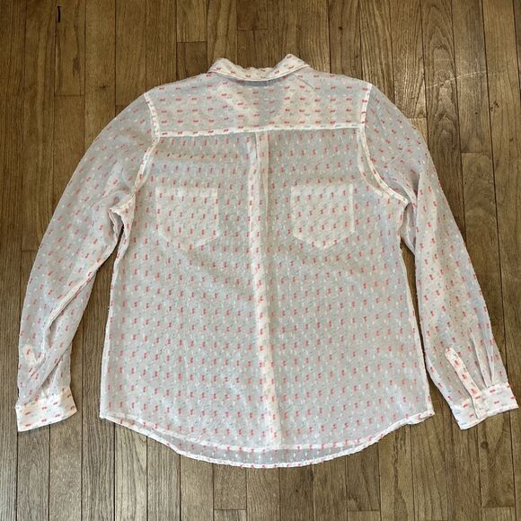 Hering Brazilian Sheer Blouse Geometric Boho Large‎ Colorful - Picture 8 of 8